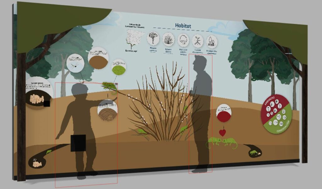 render espacio educativo
